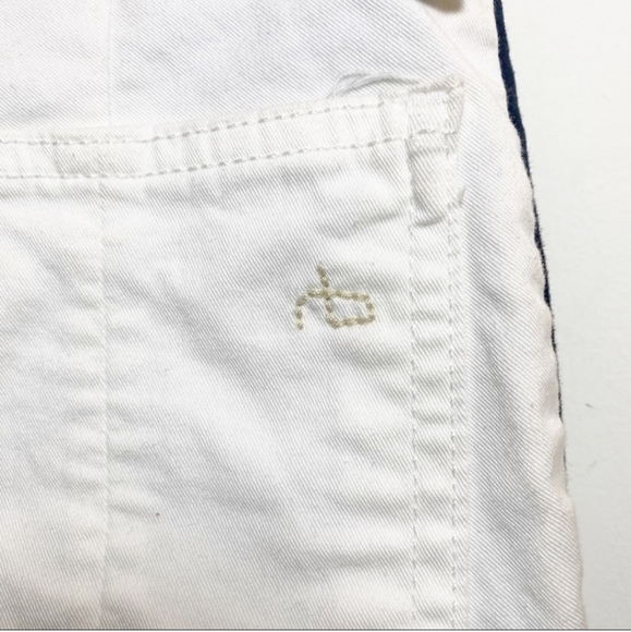 Rag & bone Mid-Rise Skinny Jeans in white with black tuxedo stripe Size 25 - Picture 12 of 14